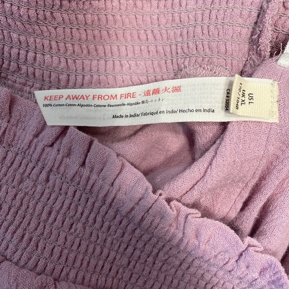 Free People set “Go For Drama” ruffle skirt and one shoulder top set lavender - Picture 5 of 9